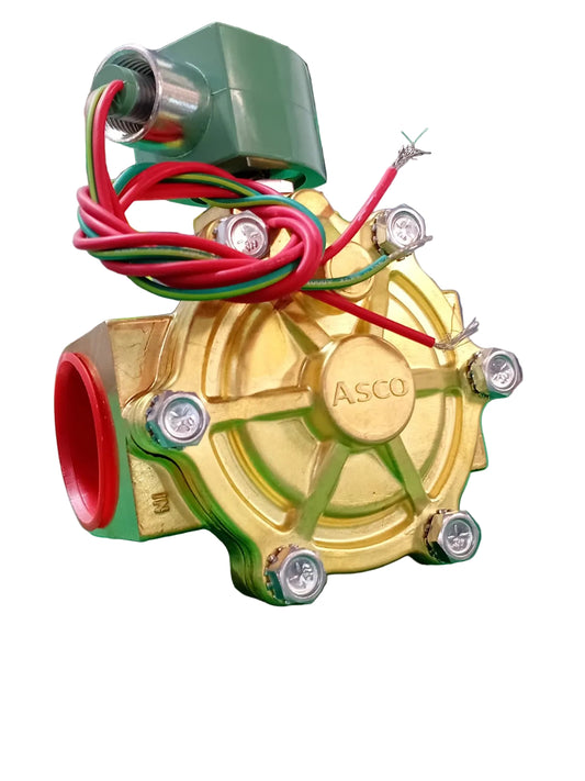 ASCO Válvula solenoide 1-1/2" de bronce 110V AC